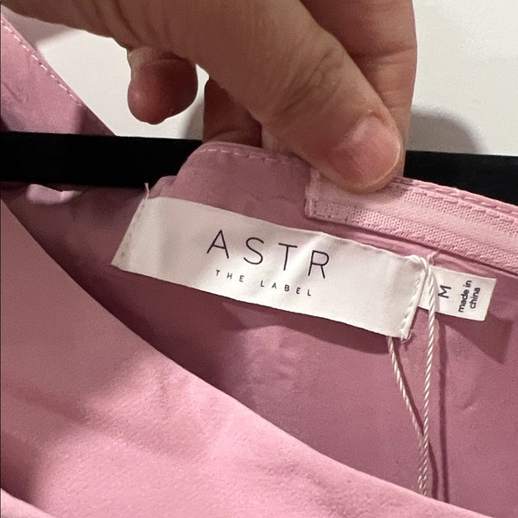 Astr One-Shoulder Pink Dress Size Medium - Picture 4 of 6